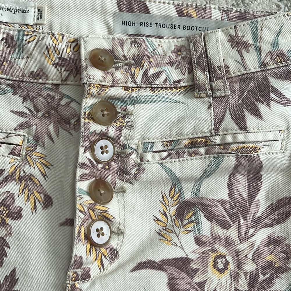 Pilcro and the letterpress by Anthropologie Floral Print Flare Jeans - Picture 5 of 9